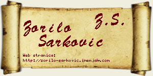Zorilo Šarković vizit kartica